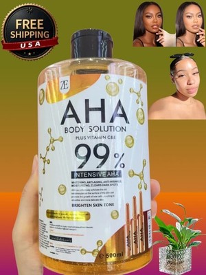 AHA  Intensive Face/Body Serum Collagen Skin Brightening, 500ml [USA Stock  ]