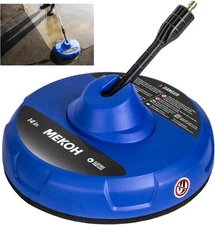 MEKOH 14” Electric Pressure Washer Surface Cleaner Attachment, 2500 PSI Blue 