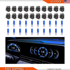 20pcs T5 17 57 79 86 Halogen Instrument Cluster Bulbs 20 Sockets 12vcolor Blue