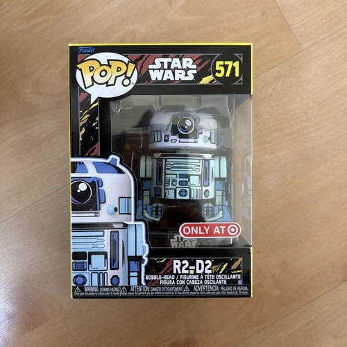 Funko POP! Star Wars R2-D2 (RETRO) #571 Target Exclusive with Box Protector