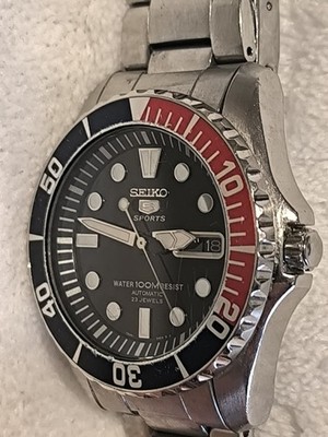SEIKO 5 SPORTS SNZF15 7S36-03C0 自動巻き ペプシ SEIKO 5 SPORTS 