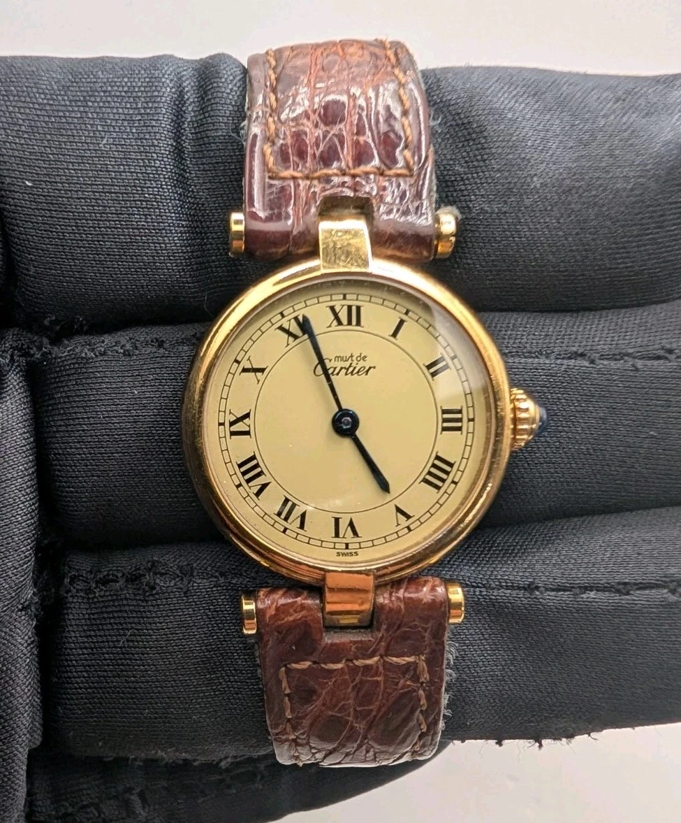 Cartier Must de Cartier Vermeil - 24 mm, Stainless Steel, Gold