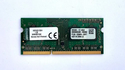 Kingston 4GB DDR3-1600 PC3-12800 1600Mhz KVR16S11S8/4 LAPTOP RAM MEMORY