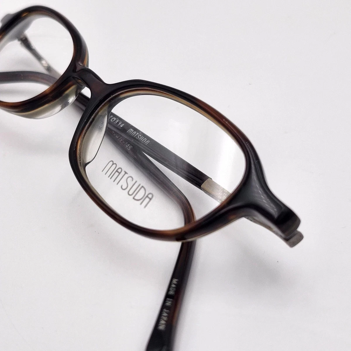 メガネ　MATSUDA　Made ㏌ Japanヴィンテージ【度数入り込み価格】 Matsuda 41 mm - 50 mm Lens Socket Width Eyeglass Frames for sale
