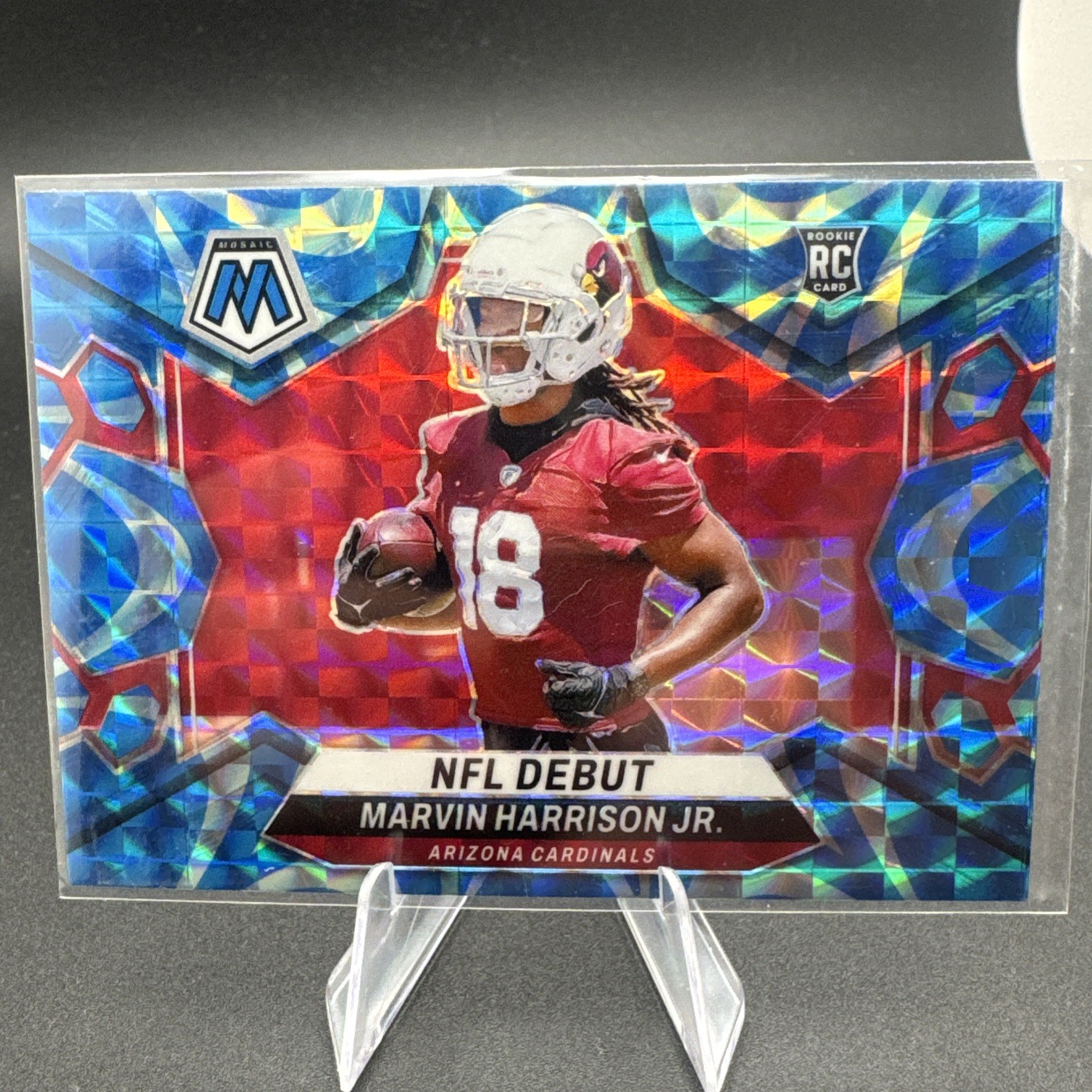2024 Mosaic - NFL Debut Marvin Harrison Jr. Reactive Blue Mosaic Prizm (RC)