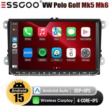 9" Android15 Touch Screen For VW GOLF MK5 MK6 Car Stereo Radio Apple Carplay 32G