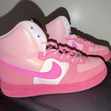 Nike Air Force 1 Teens High Top Sneakers Pink...