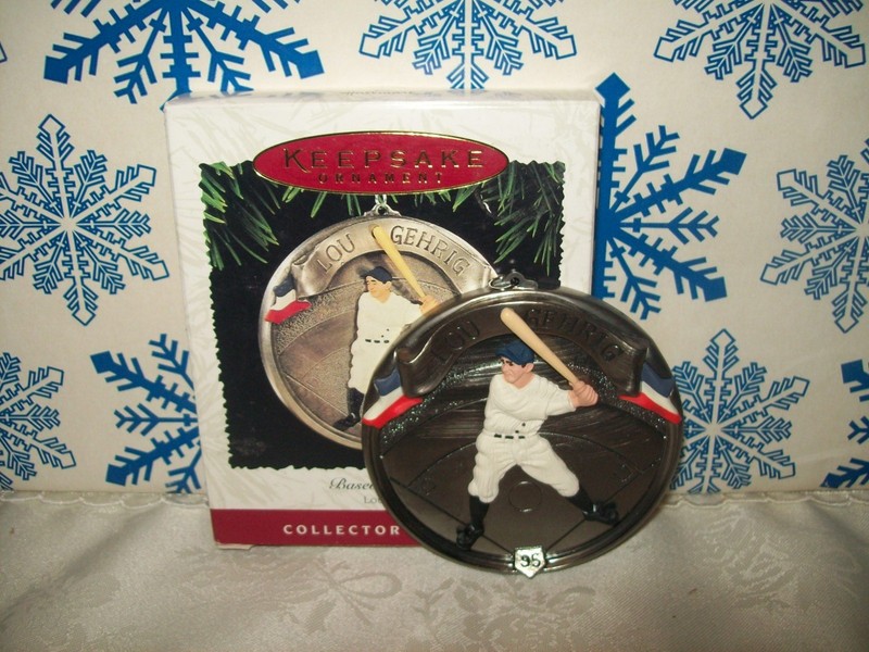 HALLMARK LOU GEHRIG #2 BASEBALL HEROES SERIES 1995 ORNAMENTS NEW YORK YANKEES