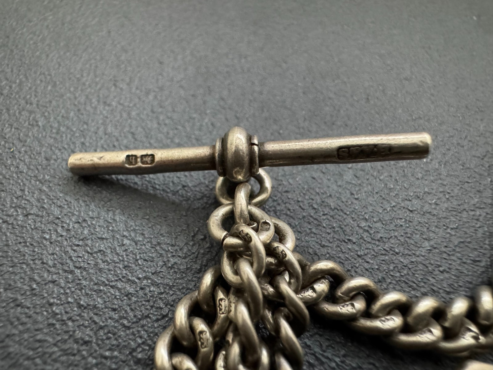 Antique Solid Silver Hallmarked Heavy 30gr Single… - image 4