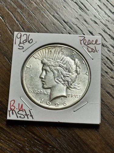 1926 S PEACE SILVER DOLLAR NICE GEM BU UNCIRCULATED MS++ U.S. $1 COIN (Raw18216)