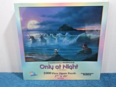 NUR BEI NACHT (MEEREINHÖRNER) - 1000-TEILIGES SUNSOUT-PUZZLE - NEU & VERSIEGELT