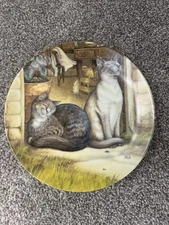 Sunshine in February Plate Zoe Stokes Cats 1985 American Artists