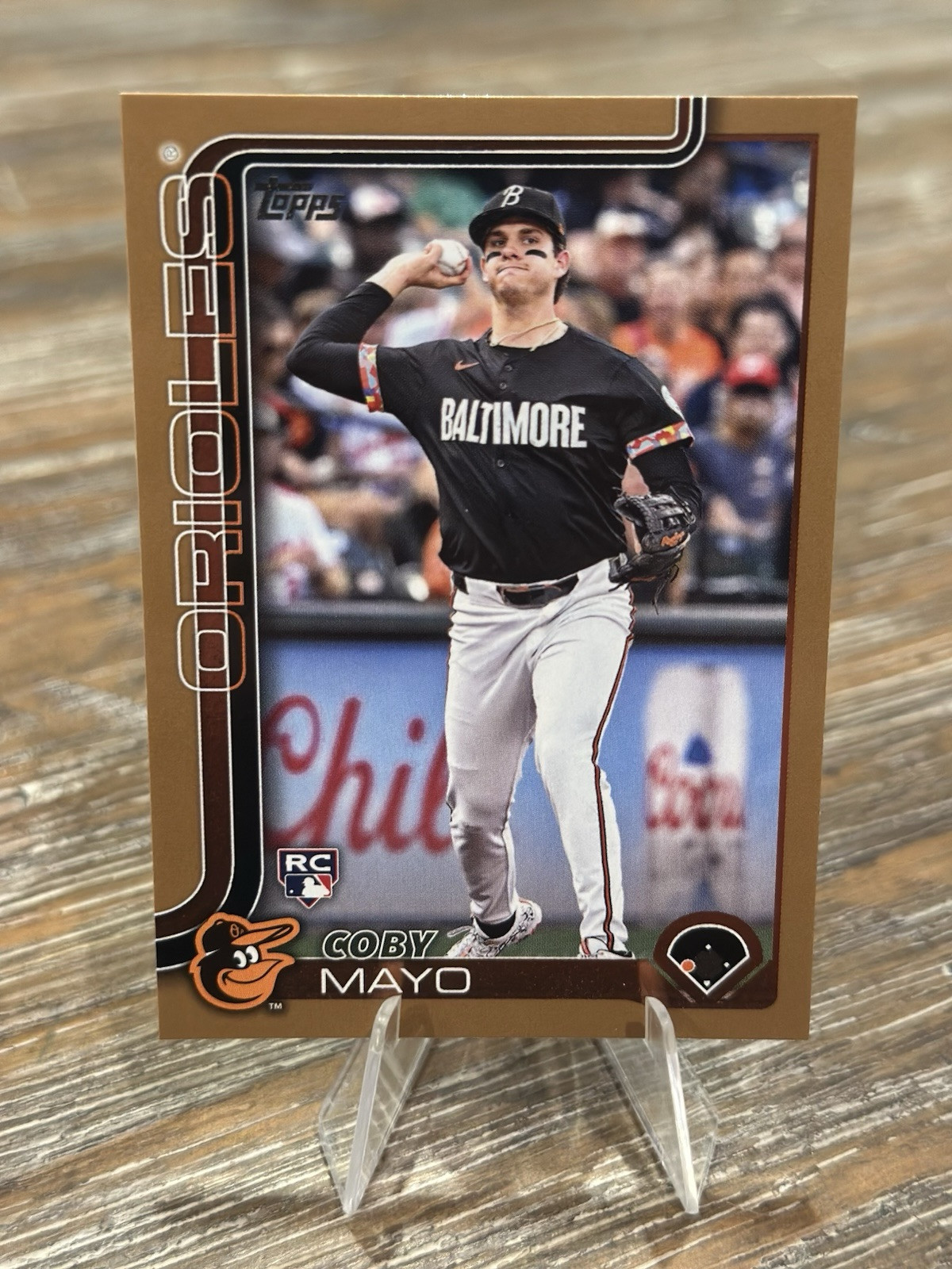 2025 Topps Baseball Series 1 - Coby Mayo Gold Border Rookie Card /2025 (#20)