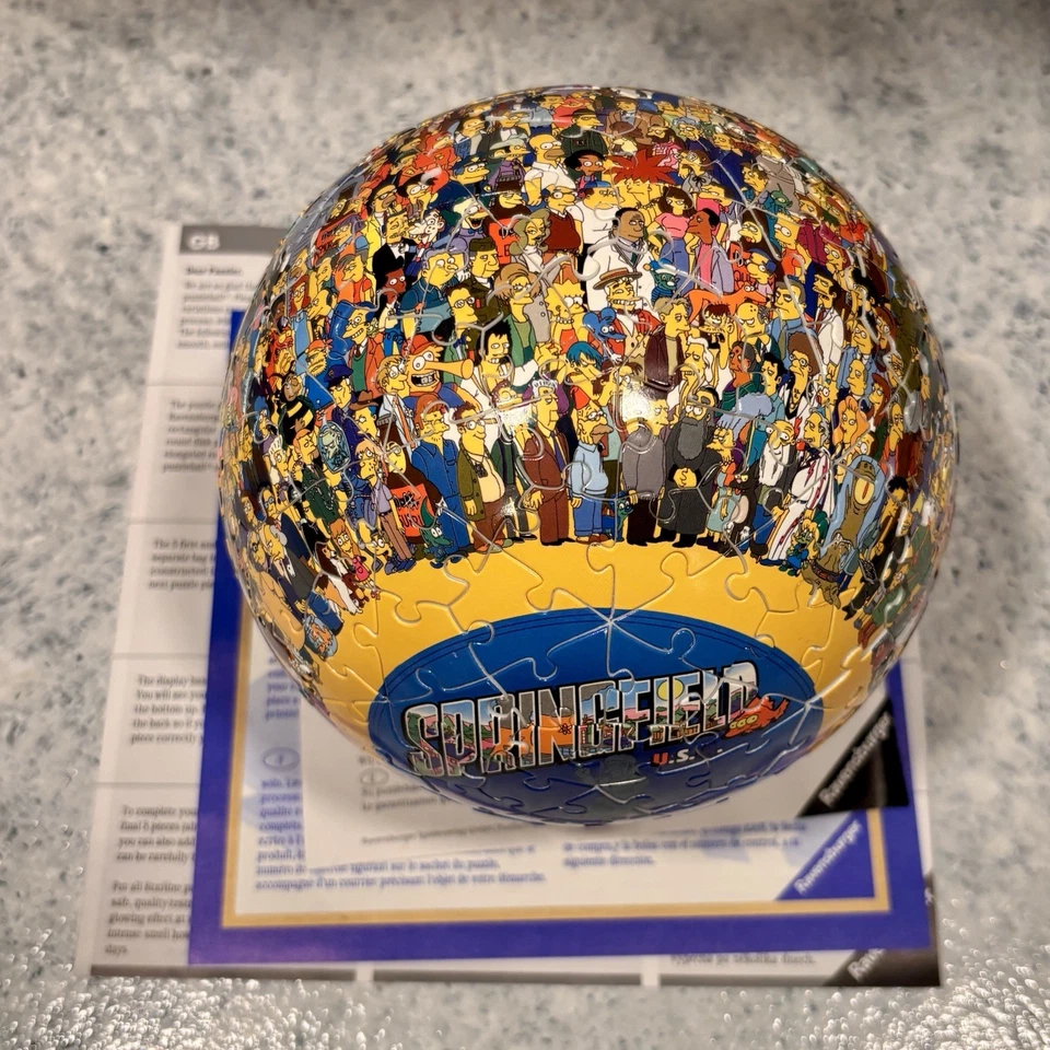 Los Simpson Ravensburger Puzzle Ball Completo 240 piezas RARO 3D - Sin soporte Foto 3 de 4
