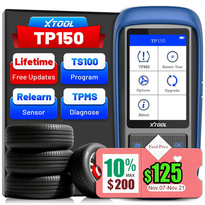 2025 XTOOL TP150 TPMS Programming Tool Universal TPMS Relearn/Reset/Activate
