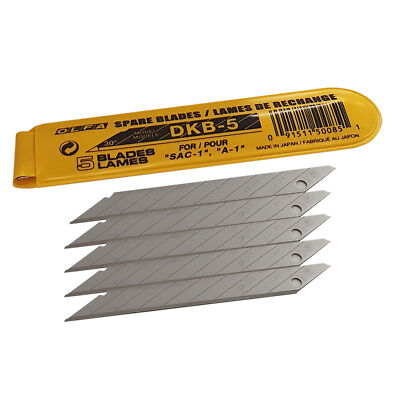 Olfa  DKB-5, 5 Stk.Präzisions-Klinge 9mm 30°für SAC-1 Messer + und andere Cutter