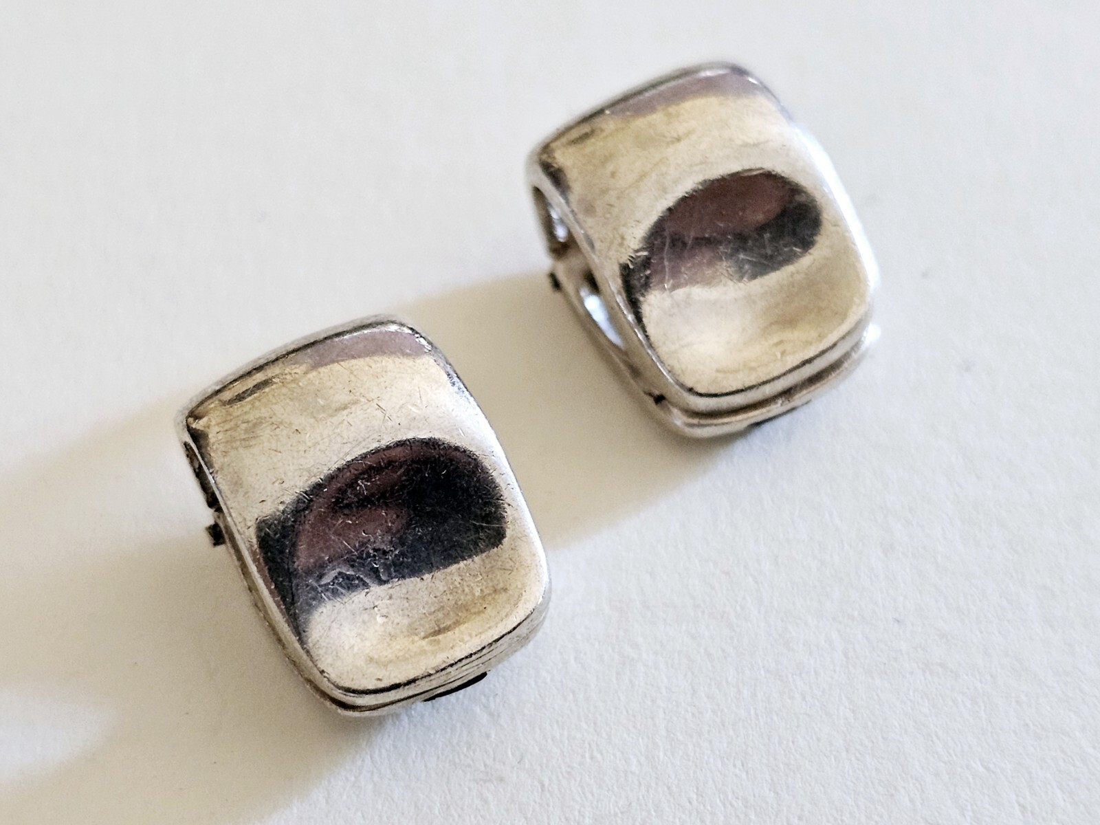 MINAS SPIRIDIS STERLING SILVER 925 STUD CLIP ON E… - image 6