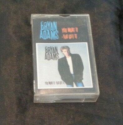 Bryan Adams You Want It You Got It + Reckless Cassette Tapes x 2