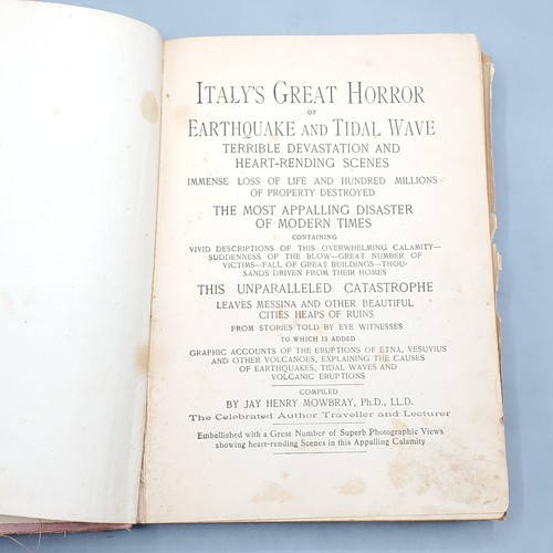 Italy’s Great Horror Earthquake & Tidal Wave Eruption 1909 Antique Disaster Book - Picture 6 of 24