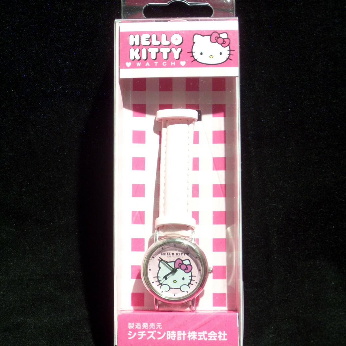 Hello Kitty  Wristwatch Pink Sanrio Hello Kitty Wristwatch Pink & White Buckle Band Square  main image 2