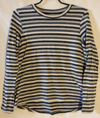 American Eagle AE Womens M Soft & Sexy Plush Lightweight Long Sleeve Blue White