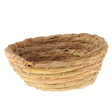 Handwoven Straw Bird Nest Cage Bird House For Parrot Pigeon Dove Sleeping