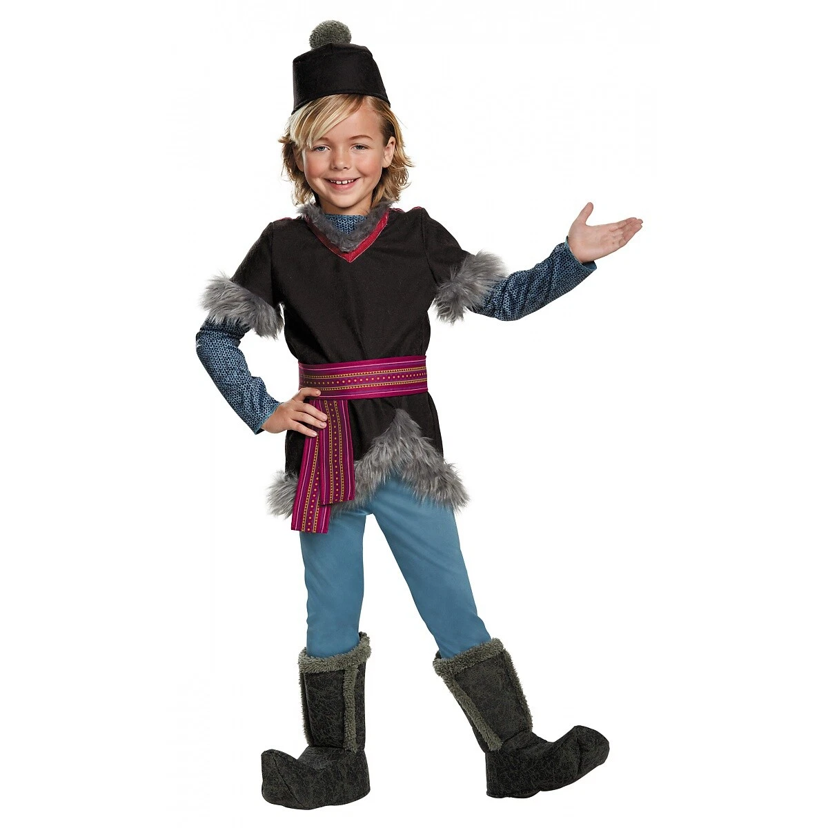 Costume Kristoff Bambini Disney Frozen Halloween Abito Fantasioso