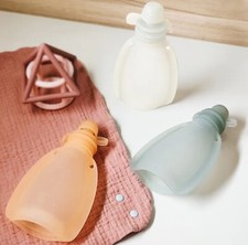 3 Pack  Reusable Silicone Pouches. 3 different colors. 