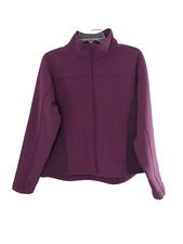 Womens LL Bean Soft Shell Jacket Size Large Full Zip Side Zip Pockets Outdoor