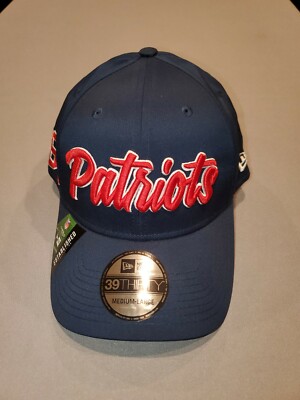 NEW ERA 39 THIRTY NFL NEW ENGLAND PATRIOTS ON FIELD BLUE HAT MEDIUM - LARGE NEW