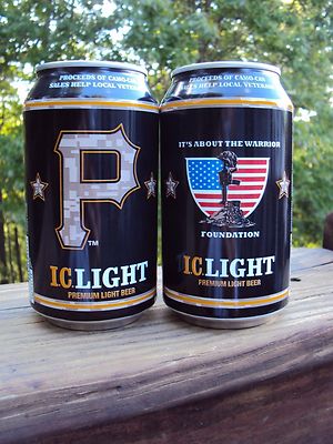PITTSBURGH BREW CO. IC LIGHT  2017 PITTSBURGH PIRATES 12 oz beer can (2nd can)