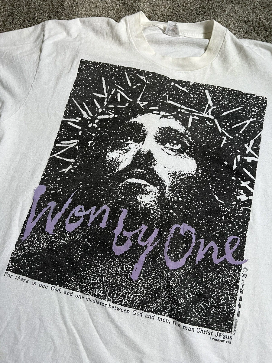 vintage won by one jesus tee shirt religious 80s | eBay
