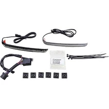 Ciro 40038 Smoke Lens Red LED Bag Blades Accents lights for 97-13 Touring