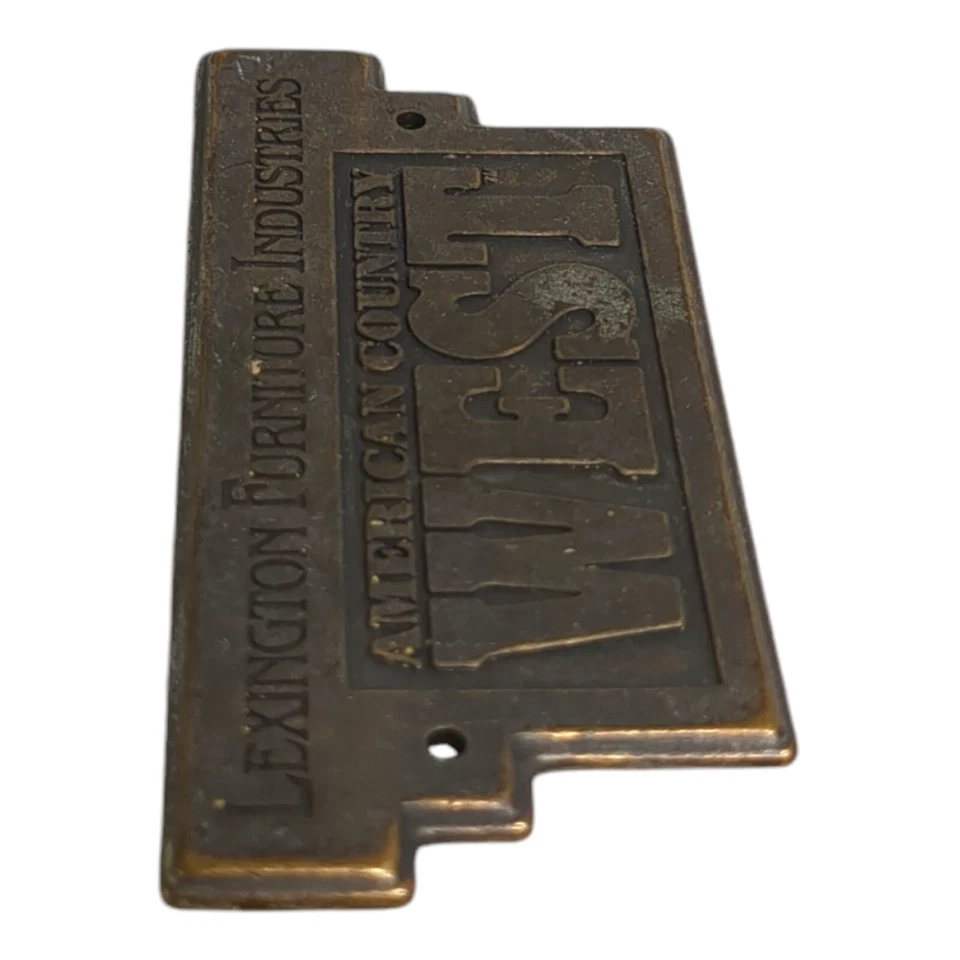 Lexington American County West Collection Logo Placa de identificación Placa Insignias Emblema Foto 3 de 4