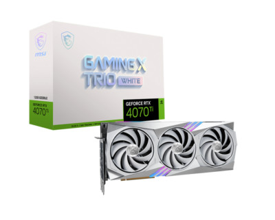 【ジャンク品]MSI GAMING X TRIO WHITE RTX4070Ti MSI GeForce RTX 4070 Ti GAMING X TRIO White 12G GDDR6X