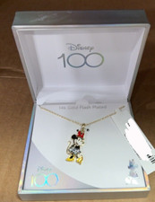 Disney Minnie Mouse Necklace 100 Year Anniversary NEW