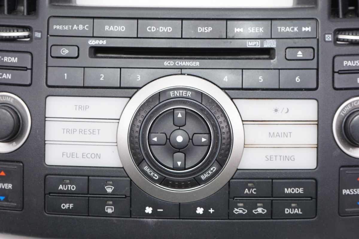 INFINITI FX35 FX45 Heater Climate Control Radio CD Dash
