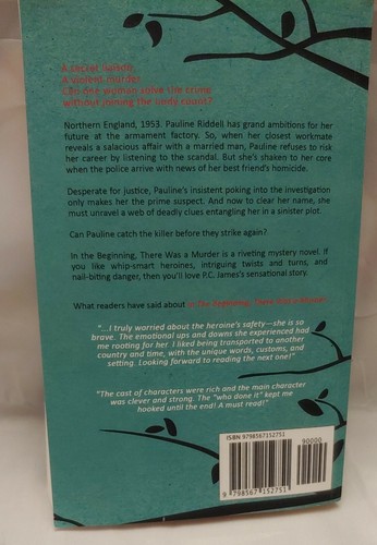 In The Beginning There Was A Murder by P. C. James paperback very good condition - Imagen 2 de 2