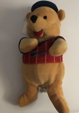 Walt Disney WINNIE THE POOH BEAR BASEBALL PLAYER 8" Bean Bag STUFFED ANIMAL NEW