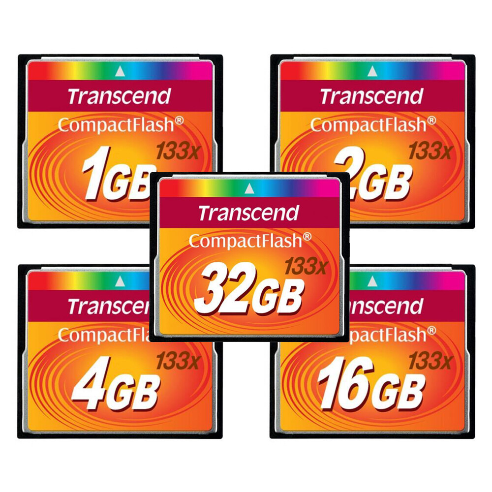Transcend 1GB 2GB 4GB 8GB 16GB 32GB CompactFlash CF Card 133X CF