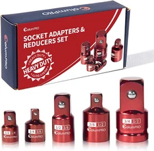 5PCS Impact Socket Adapter Set,Socket Converter&Reducer,1/2 to 3/4,1/2 to 3/8,3/