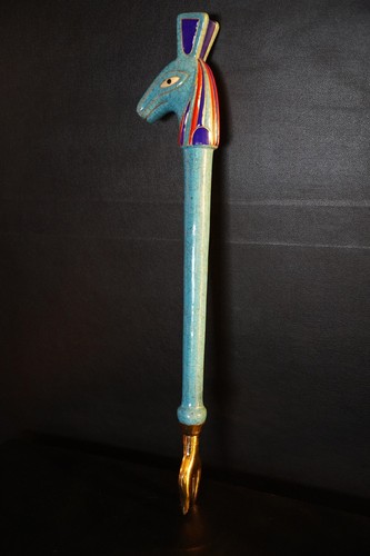 Large Was-scepter: Egypt's Symbol of Royal Authority and Divine Dominion - Picture 3 of 6