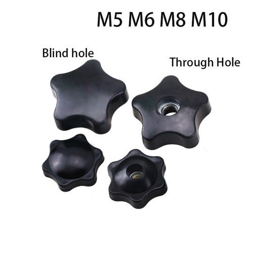 M5 M6 M8 M10 Thumb Screw Nuts Plastic Star Knob Head Hand Tighten