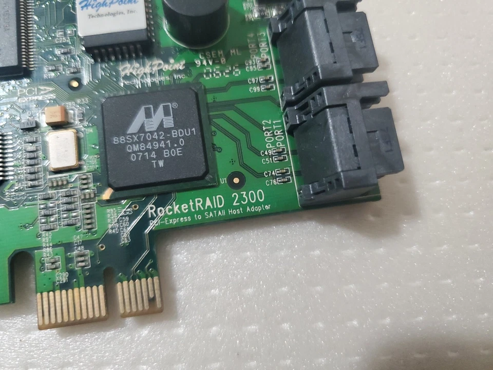 HighPoint RocketRAID 2300 PCI Express to SATA II Controller Card Host Adapter - Image 3 of 4