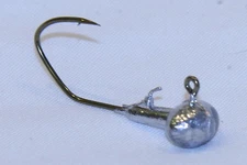 11 pk 1/16 oz Football Bass Fishing Jigs Bronze Sickle Hooks