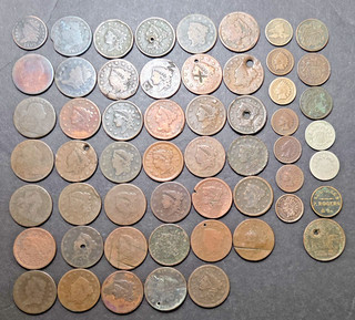 Lot of 55 Old U.S. Coins Poor or Better