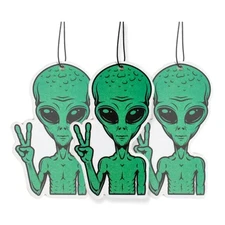 Peace Sign Alien Car Air Freshener 4 Pack, Car Air Freshener Scented with Ess...