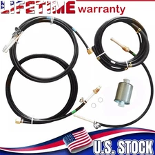 Tank to Engine Nylon Fuel Lines Kit Fit For 1988-97 Chevrolet GMC C/K Trucks GAS