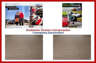 Studebaker Dictator Literaturpaket - 2 komplette Zeitschriften