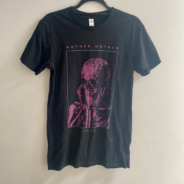 Mother Mother "Inside" Band T Shirt 2023 Unisex Fitted Size Small Skeleton